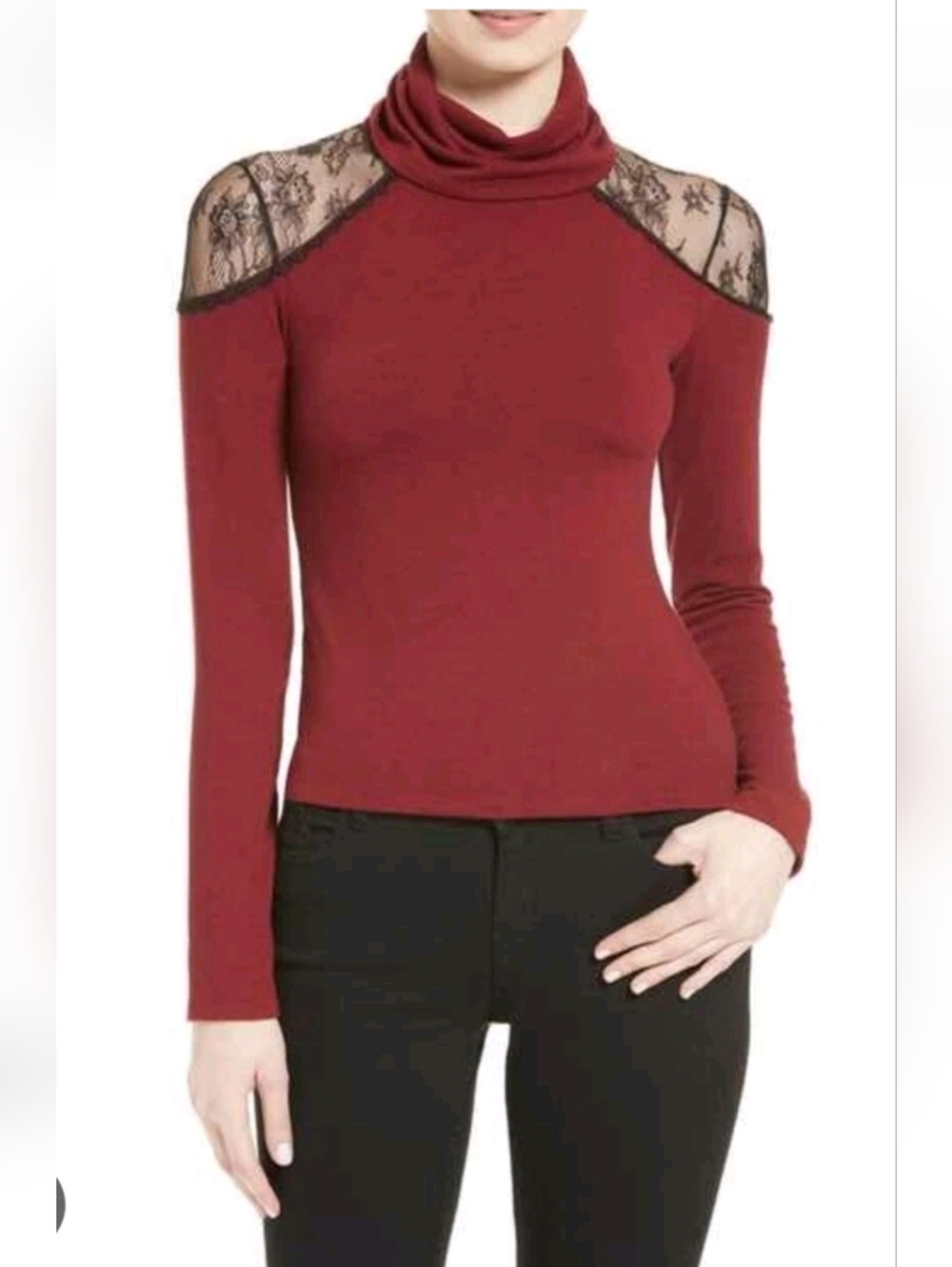 Alice + Olivia Krystalle Turtleneck Sweater Size Meduim